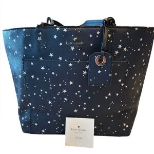 Kate Spade Dark Blue Starry Tote
